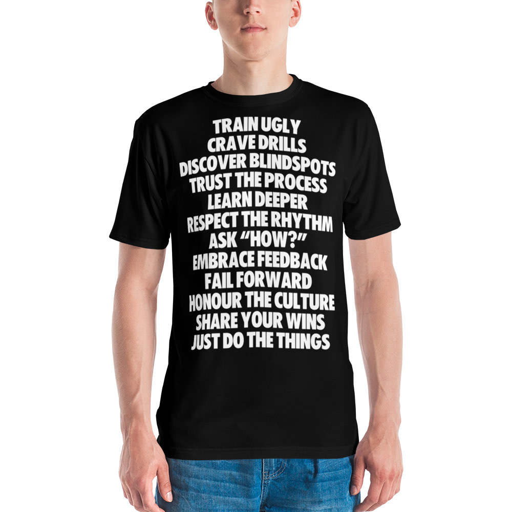 JUST DO THE THINGS Men's t-shirt