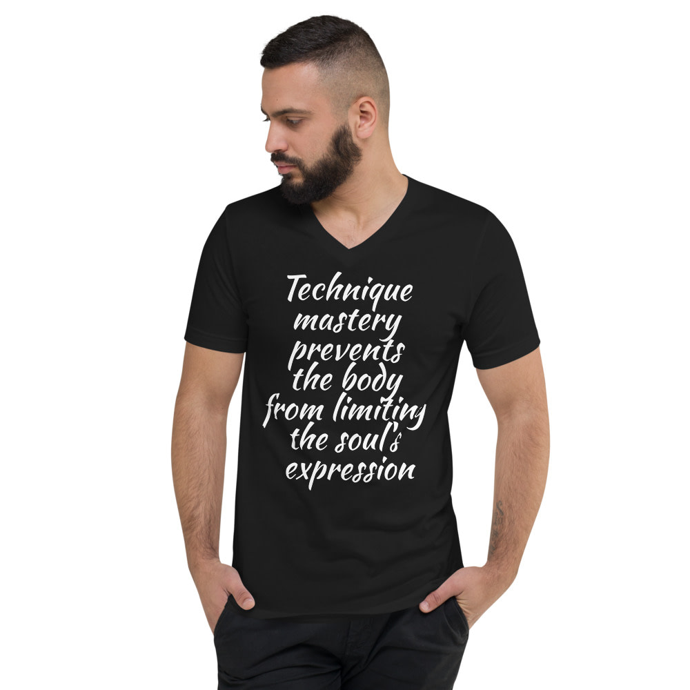 TECHNIQUE MASTERY Unisex V-Neck T-Shirt