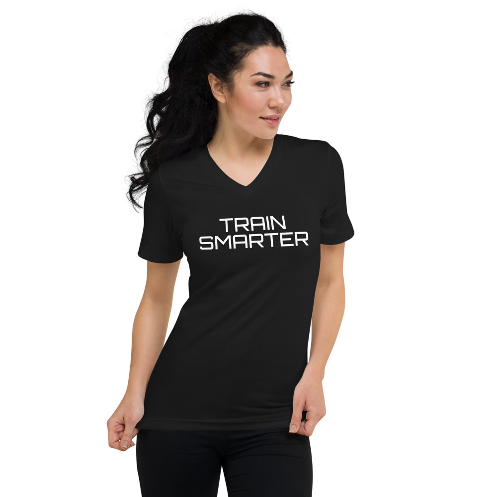 Momentum only: TRAIN SMARTER Unisex V-Neck T-Shirt - Image 2