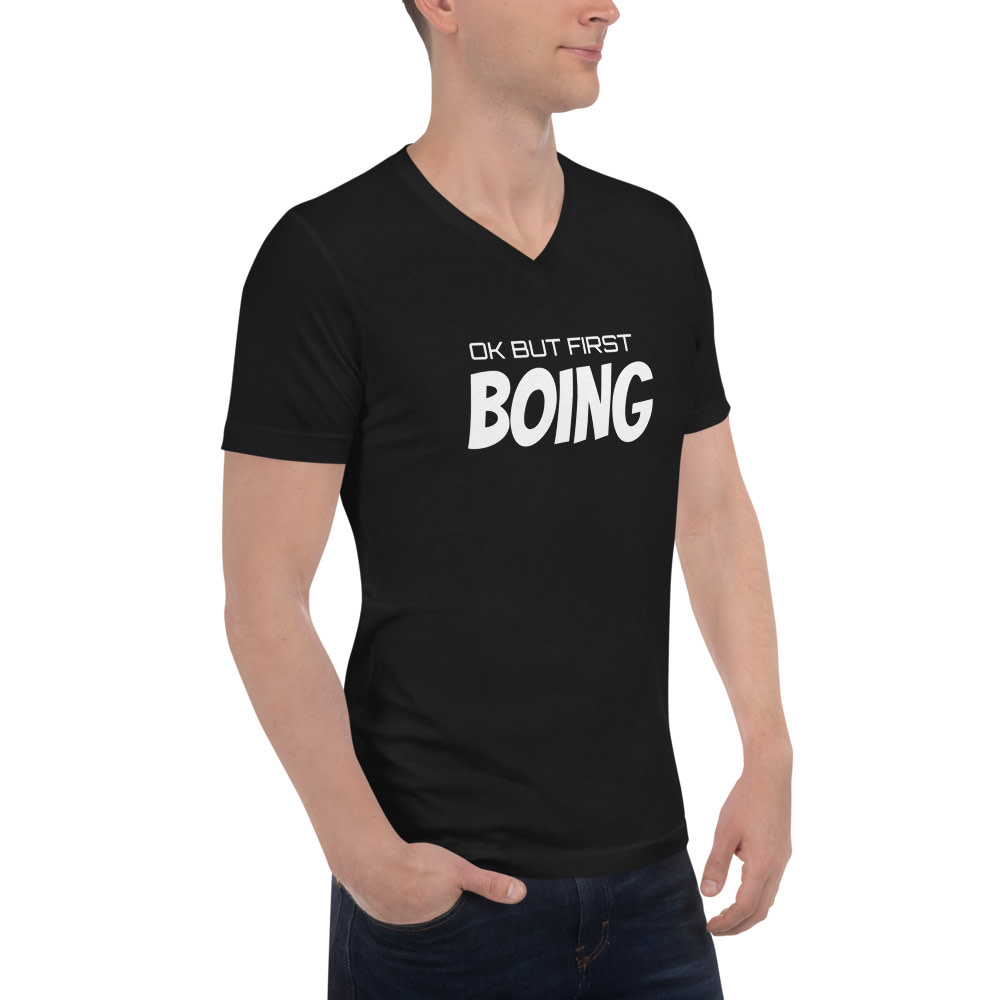 BOING Unisex V-Neck T-Shirt - Image 2