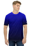 Gradient Blue to Black Men's t-shirt