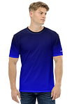 Gradient Black to Blue Men's t-shirt
