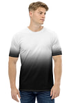 Gradient White to Black Men's t-shirt