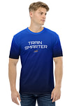 Momentum: TRAIN SMARTER Men's t-shirt gradient blue to black
