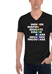 TEACHER Unisex Short Sleeve V-Neck T-Shirt