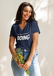 BOING Women’s relaxed v-neck t-shirt