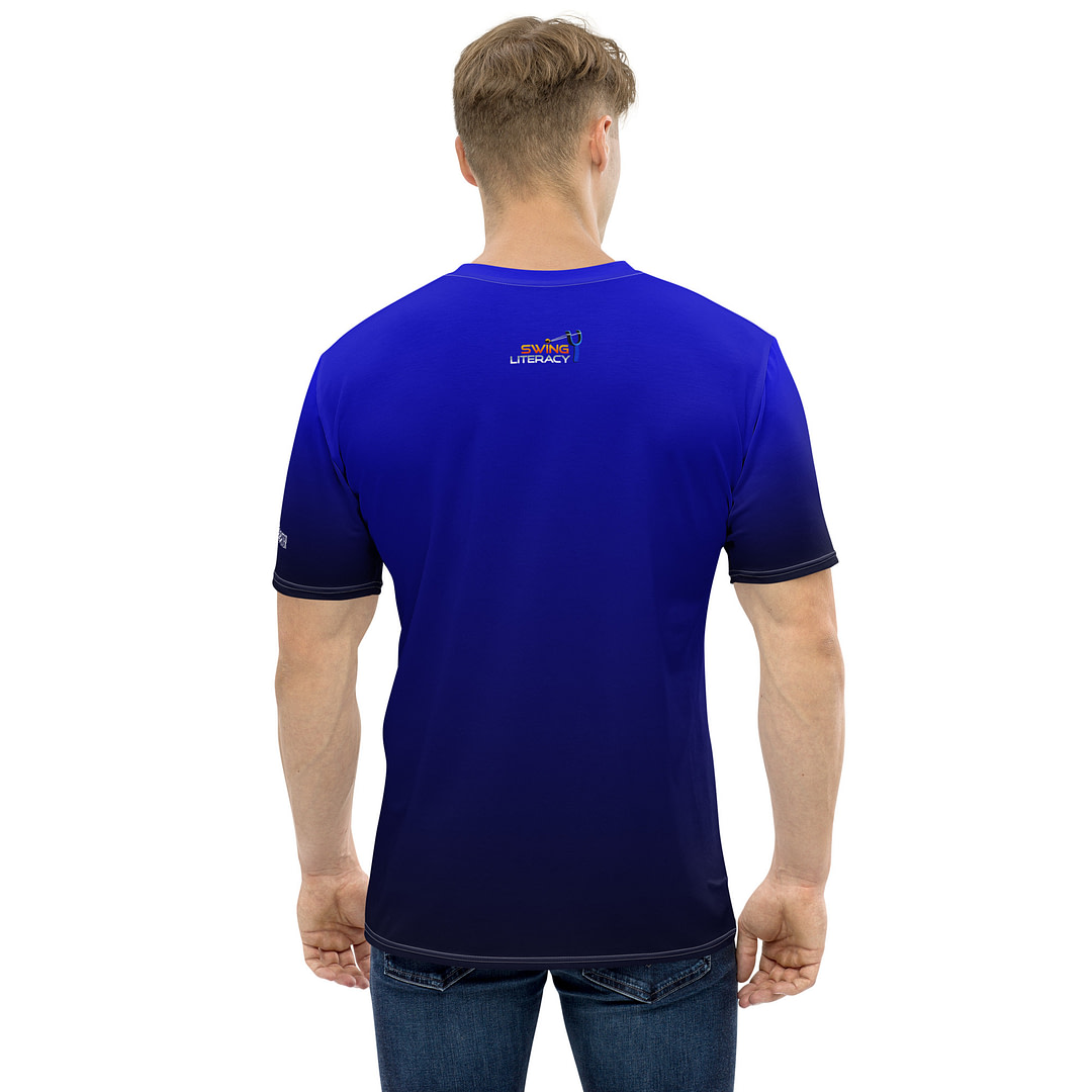 Gradient Blue to Black Men's t-shirt - Image 6