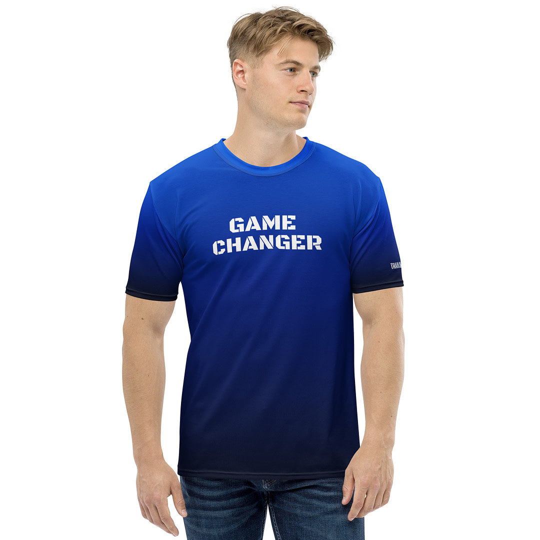 GAME CHANGER Men's t-shirt gradient blue to black