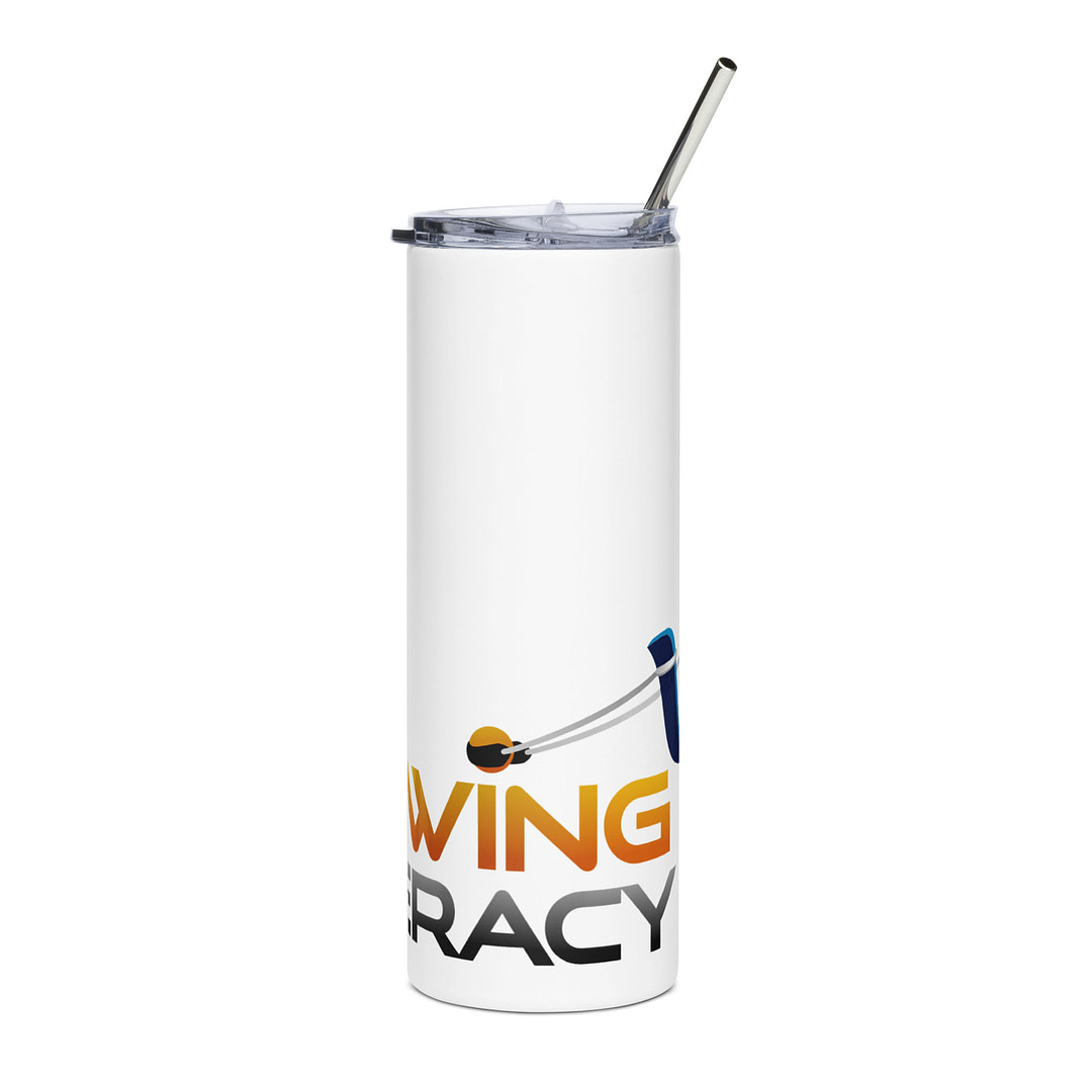 Swing Literacy Stainless Steel Tumbler