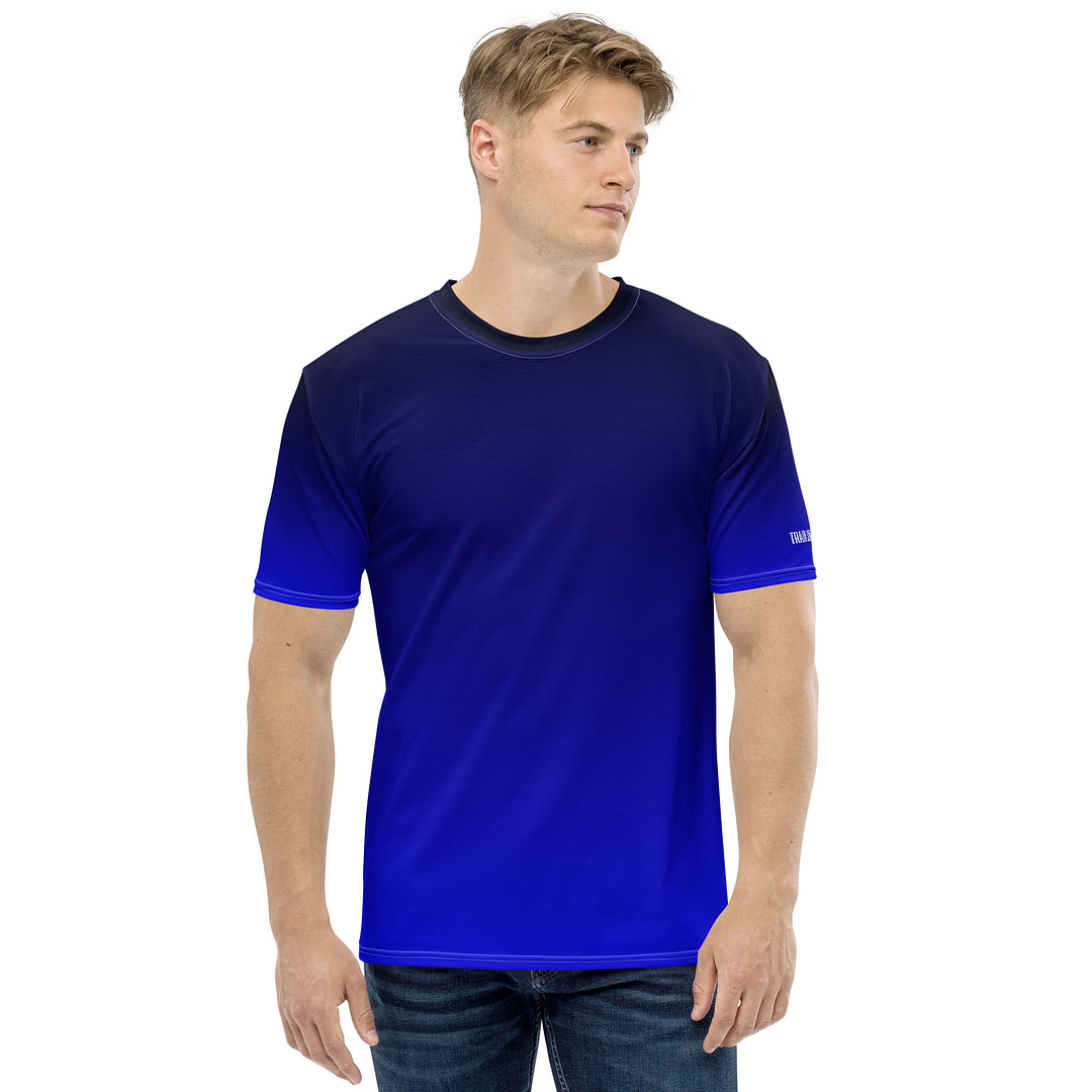 Gradient Black to Blue Men's t-shirt