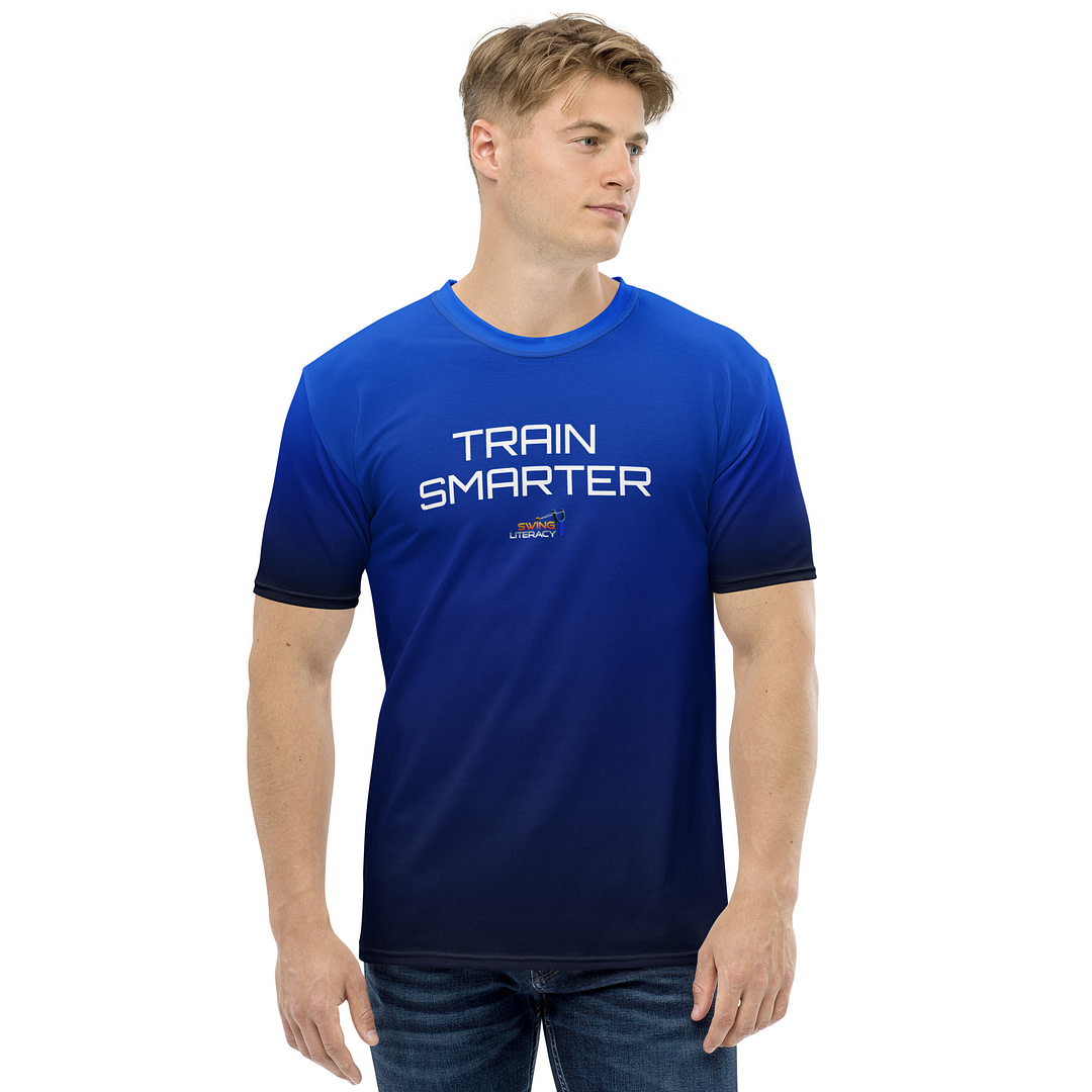 Momentum: TRAIN SMARTER Men's t-shirt gradient blue to black