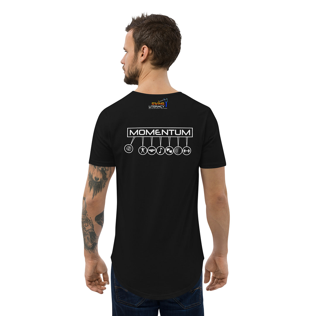 Momentum only: TRAIN SMARTER Men's Curved Hem T-Shirt - Image 3