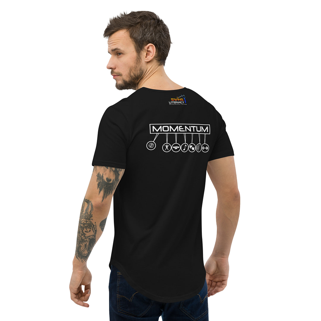 Momentum only: TRAIN SMARTER Men's Curved Hem T-Shirt - Image 4