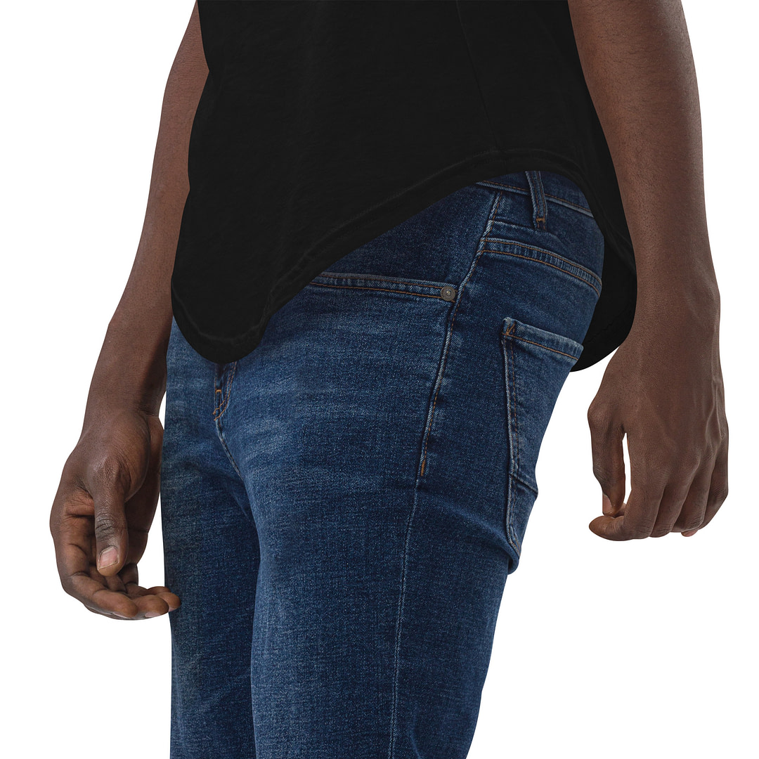 IT'S JUST A DRILL Men's Curved Hem T-Shirt - Image 3
