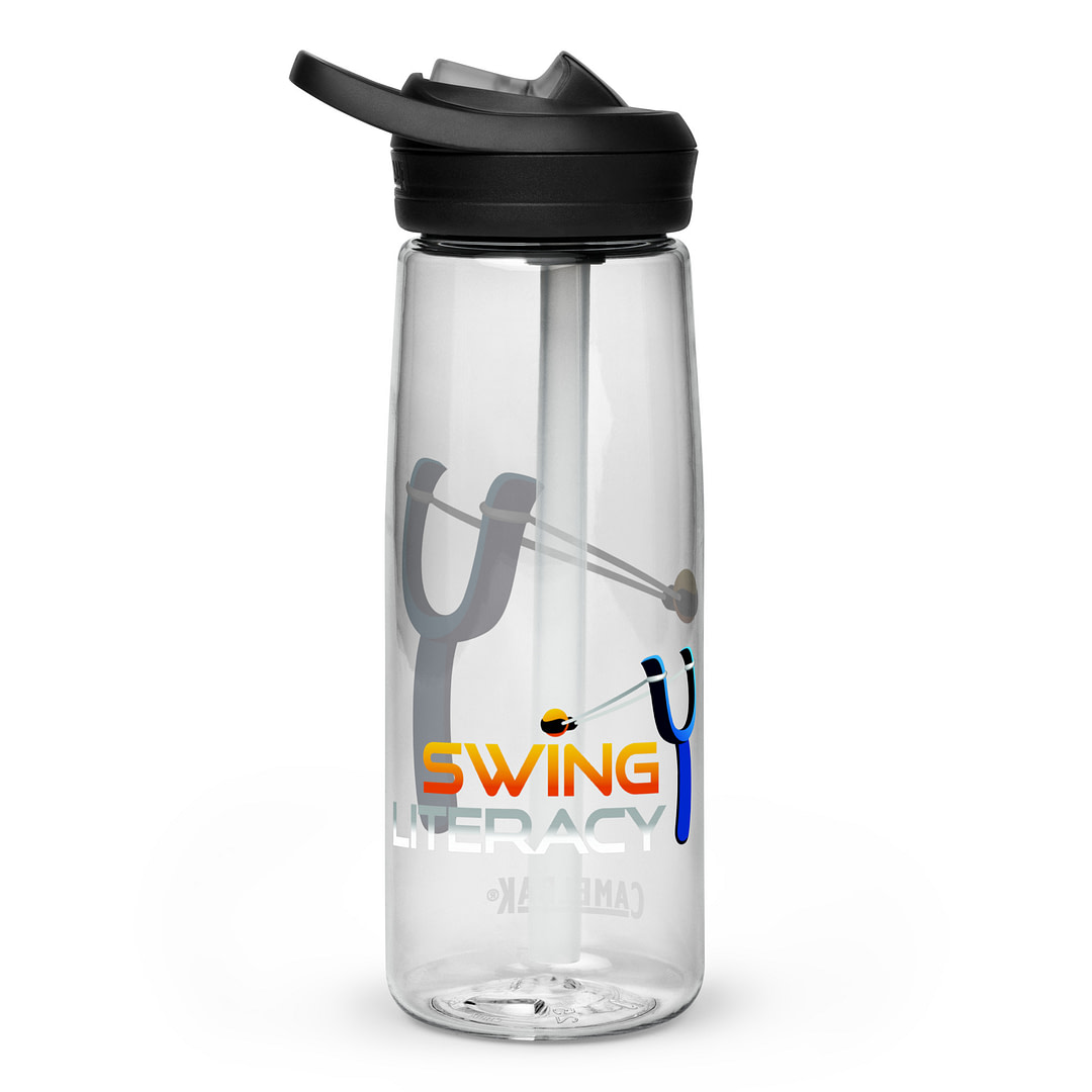 Swing Literacy sports water bottle - Image 14