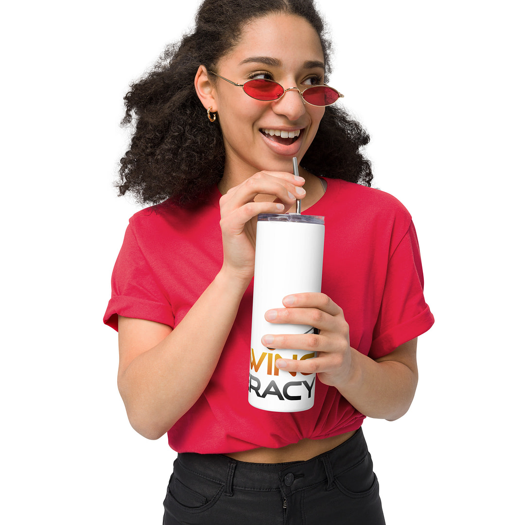 Swing Literacy Stainless Steel Tumbler - Image 2