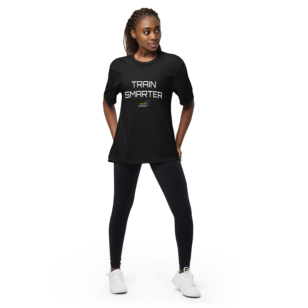 Momentum only: TRAIN SMARTER Unisex performance crew neck t-shirt - Image 2