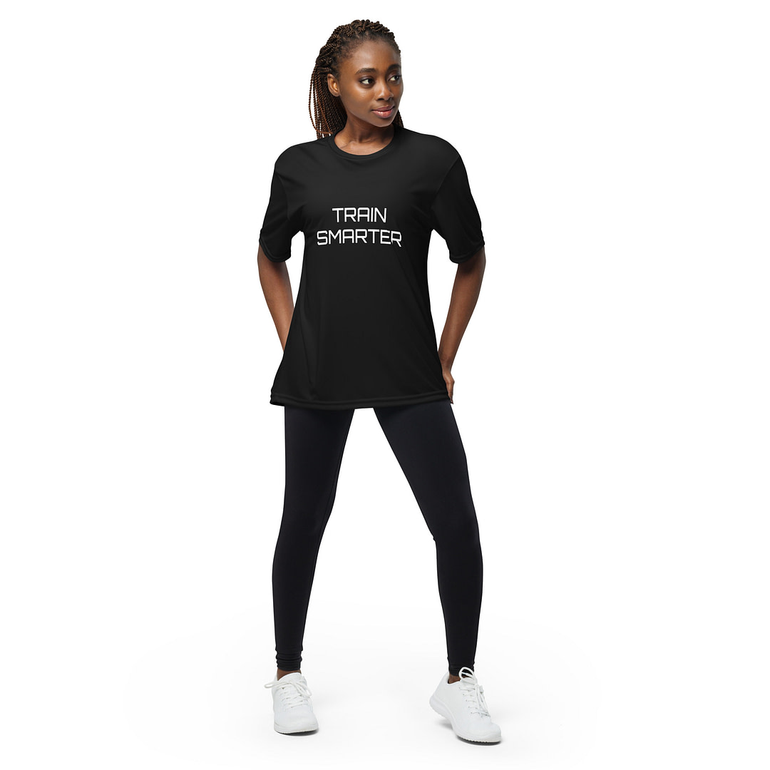 TRAIN SMARTER Unisex performance t-shirt - Image 2