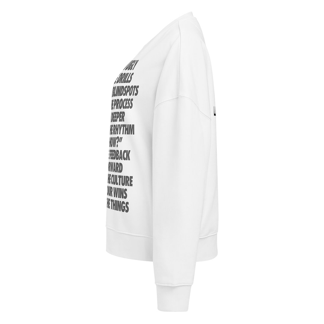 JUST DO THE THINGS Women’s organic crew neck sweatshirt - Image 6