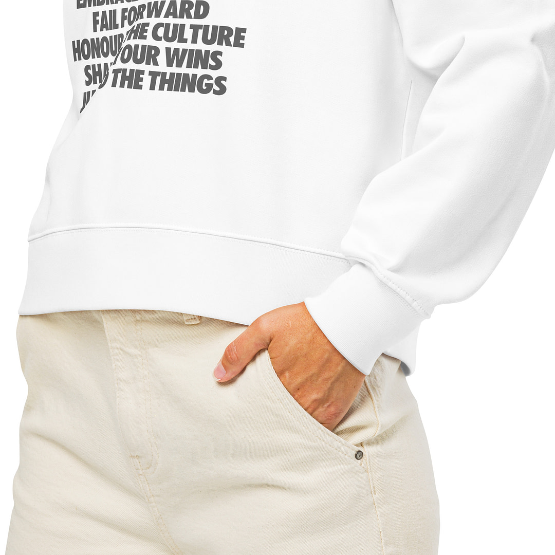 JUST DO THE THINGS Women’s organic crew neck sweatshirt - Image 3