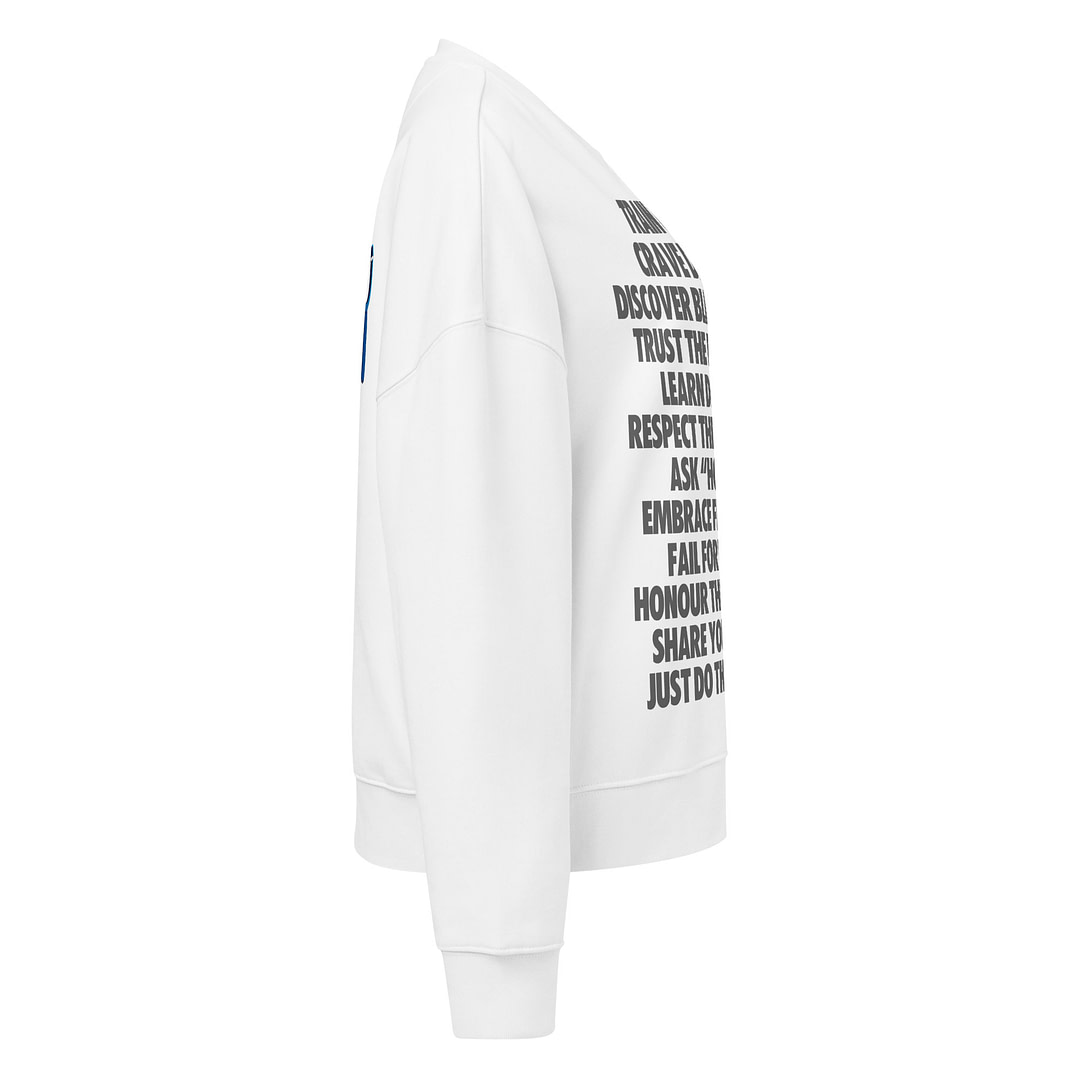 JUST DO THE THINGS Women’s organic crew neck sweatshirt - Image 7
