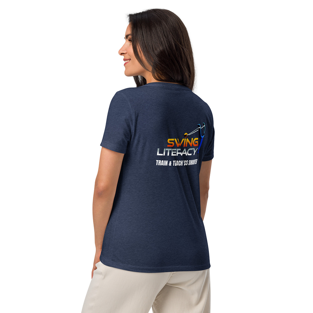 IT'S JUST A DRILL Women’s relaxed v-neck t-shirt - Image 3