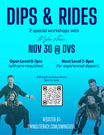 Dips & Rides poster template