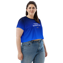 Momentum only: TRAIN SMARTER Crop Tee - Image 2
