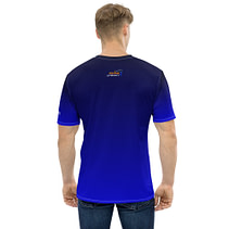 Gradient Black to Blue Men's t-shirt - Image 5