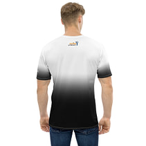 Gradient White to Black Men's t-shirt - Image 5