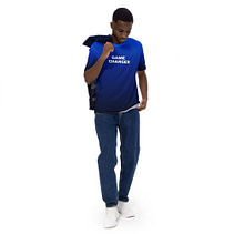 GAME CHANGER Men's t-shirt gradient blue to black - Image 3