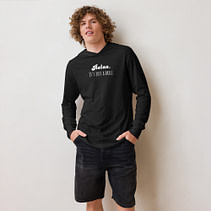 IT'S JUST A DRILL Hooded long-sleeve tee