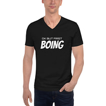 BOING Unisex V-Neck T-Shirt
