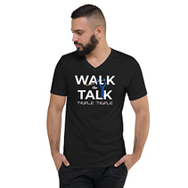Momentum only: WALK THE TALK Unisex V-Neck T-Shirt