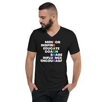 TEACHER Unisex Short Sleeve V-Neck T-Shirt