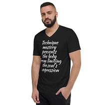 TECHNIQUE MASTERY Unisex V-Neck T-Shirt - Image 2