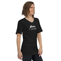 IT'S JUST A DRILL Unisex Short Sleeve V-Neck T-Shirt