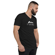 IT'S JUST A DRILL Unisex Short Sleeve V-Neck T-Shirt - Image 9