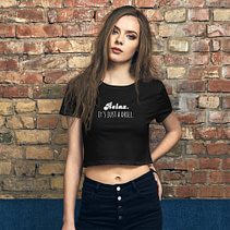 IT'S JUST A DRILL Women’s Crop Tee