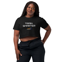 Momentum only: TRAIN SMARTER Women’s crop top