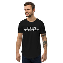 Momentum only: TRAIN SMARTER Men's Curved Hem T-Shirt