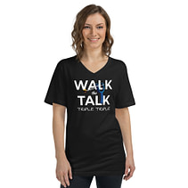 Momentum only: WALK THE TALK Unisex V-Neck T-Shirt - Image 2