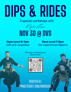 Dips & Rides poster template