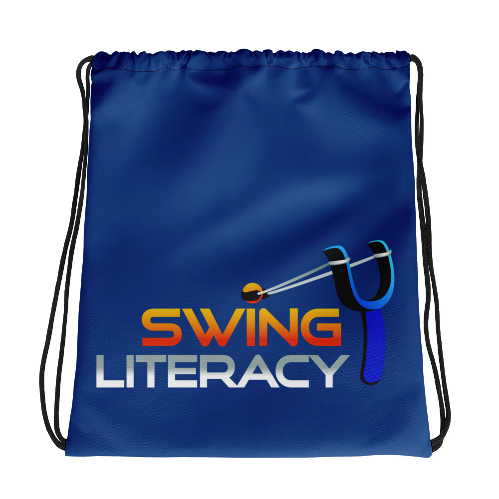Swing Literacy drawstring bag
